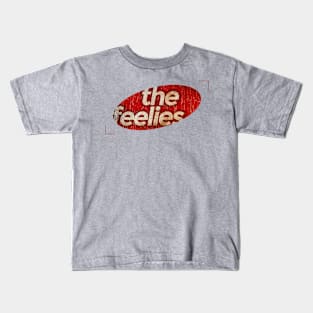 The Feelies - simple red elips vintage Kids T-Shirt